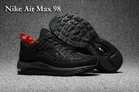 run nike air max 98 university all noir